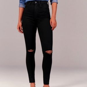 Abercrombie and Fitch High Rise Super Skinny Jeans
